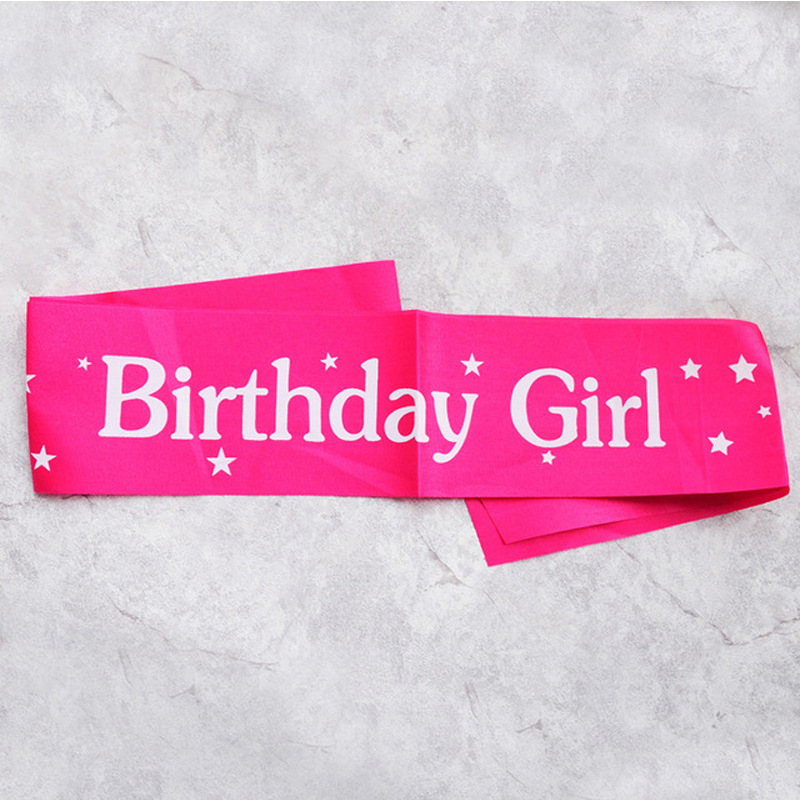 Birthday Sash Glitter - Birthday Girl Ribbons Shoulder Girdle Birthday
