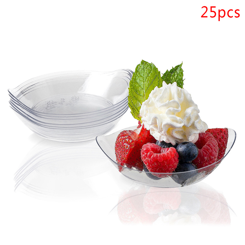 Cotton Candy Cone - 25Pcs Ice Cream Cup Plastic Fruit