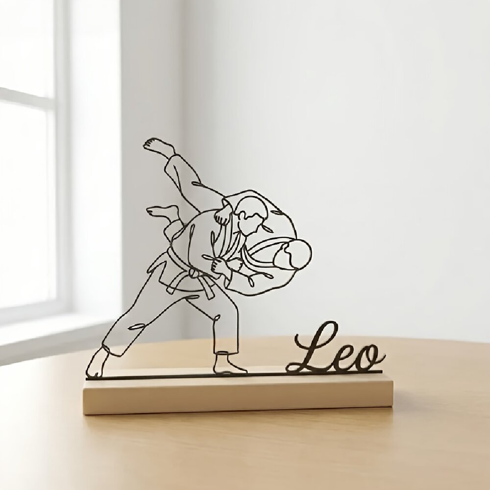 Eve Party - Custom Engraved Judo Martial Arts Statue