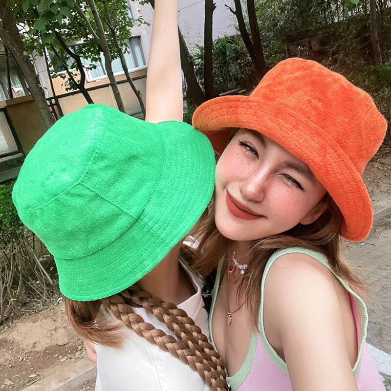 Cotton Candy Cone - Simple Terry Cloth Towel Bucket Hat