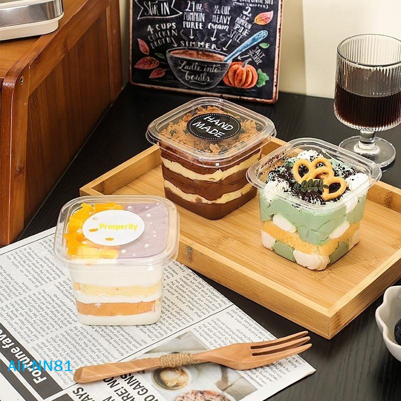Plastic Cup 50Pcs - 【N】50Pcs Clear Plastic Cups Disposable Mousse
