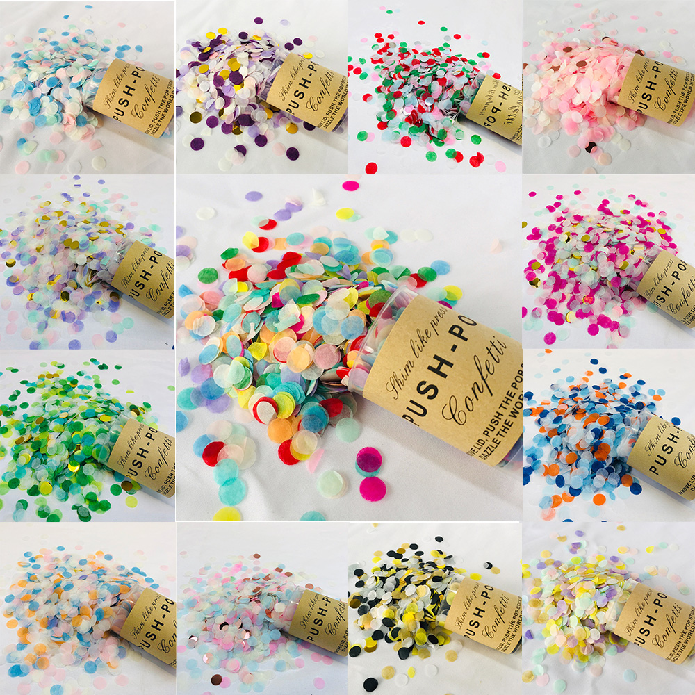 Confetti Cannon Tube - 2 Cái Nhiều Màu Giấy Phế