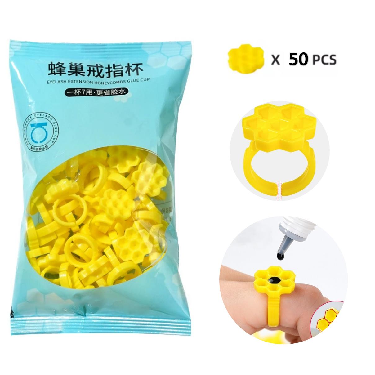 Plastic Cup 50Pcs - 50PCS Holder Ring Cups for Eyelash