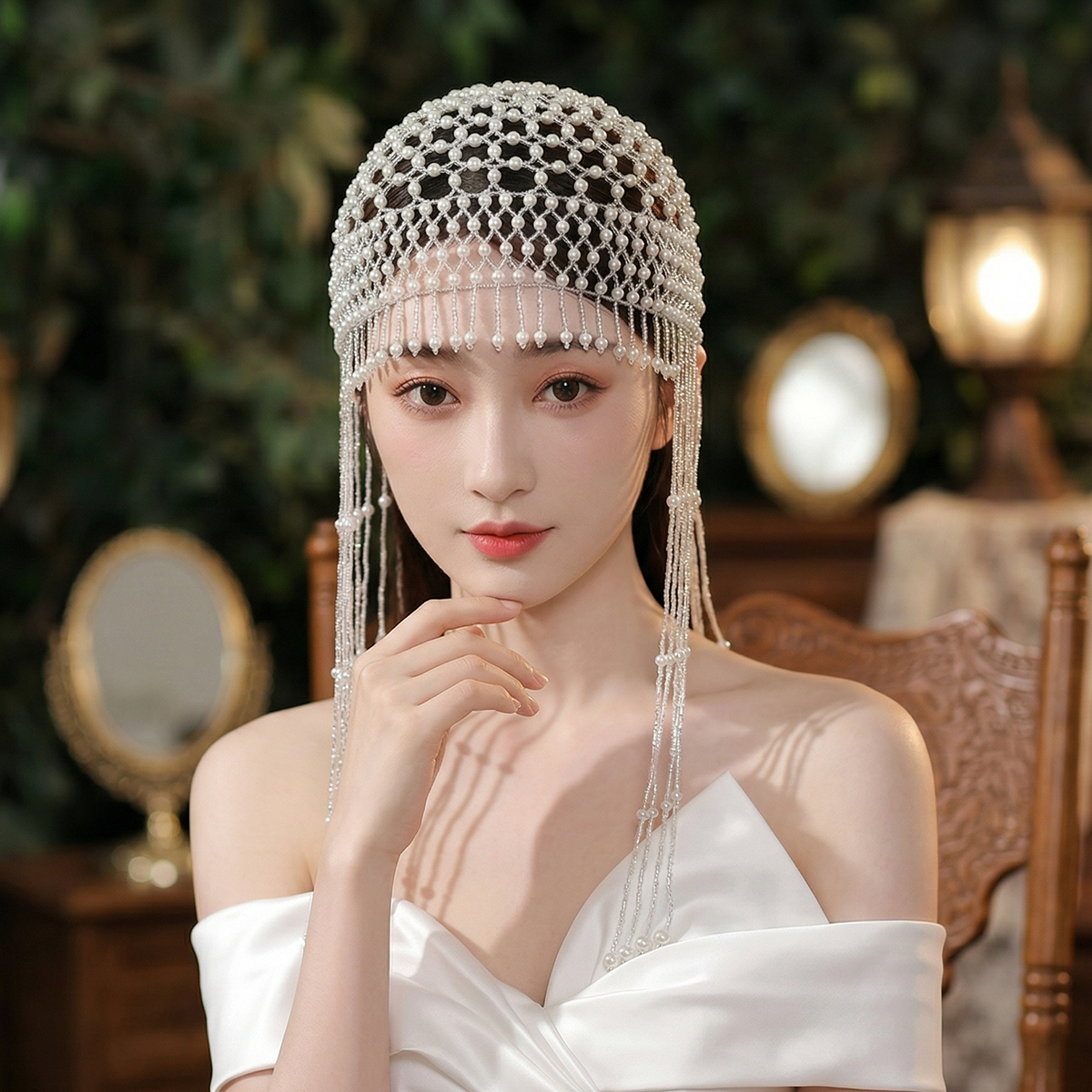 Luxury Pearls Beaded Headwrap  - đánh giá và giá Event Suppliers