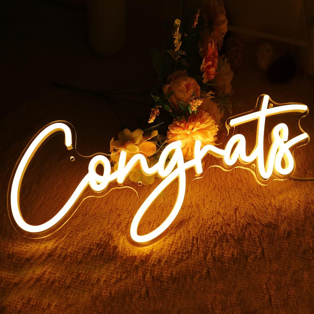 Congrats Neon Sign USB Dimmabl - đánh giá và giá Neon Sign Party