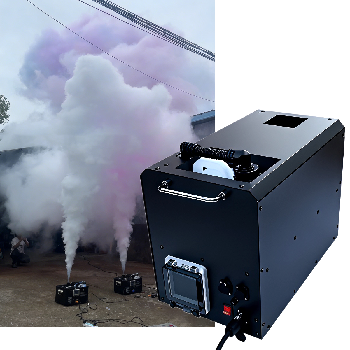 Color Fog Smoke Machine Stage  - đánh giá và giá Event Party Dj