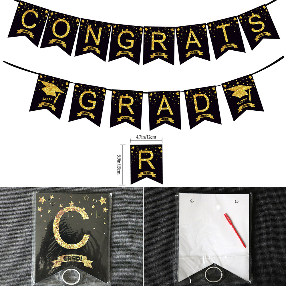 Graduation Party Decoration Se - đánh giá và giá Party Banner Gold