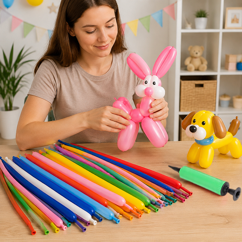 50~200pcs Spiral Balloons Colo - đánh giá và giá Balloon Pump Hand