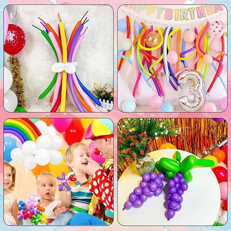 50~200pcs Spiral Balloons Colo - đánh giá và giá Balloon Pump Hand