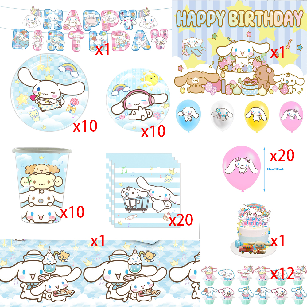 Cartoon Cinnamorolled Birthday - đánh giá và giá Table Cloth Disposable