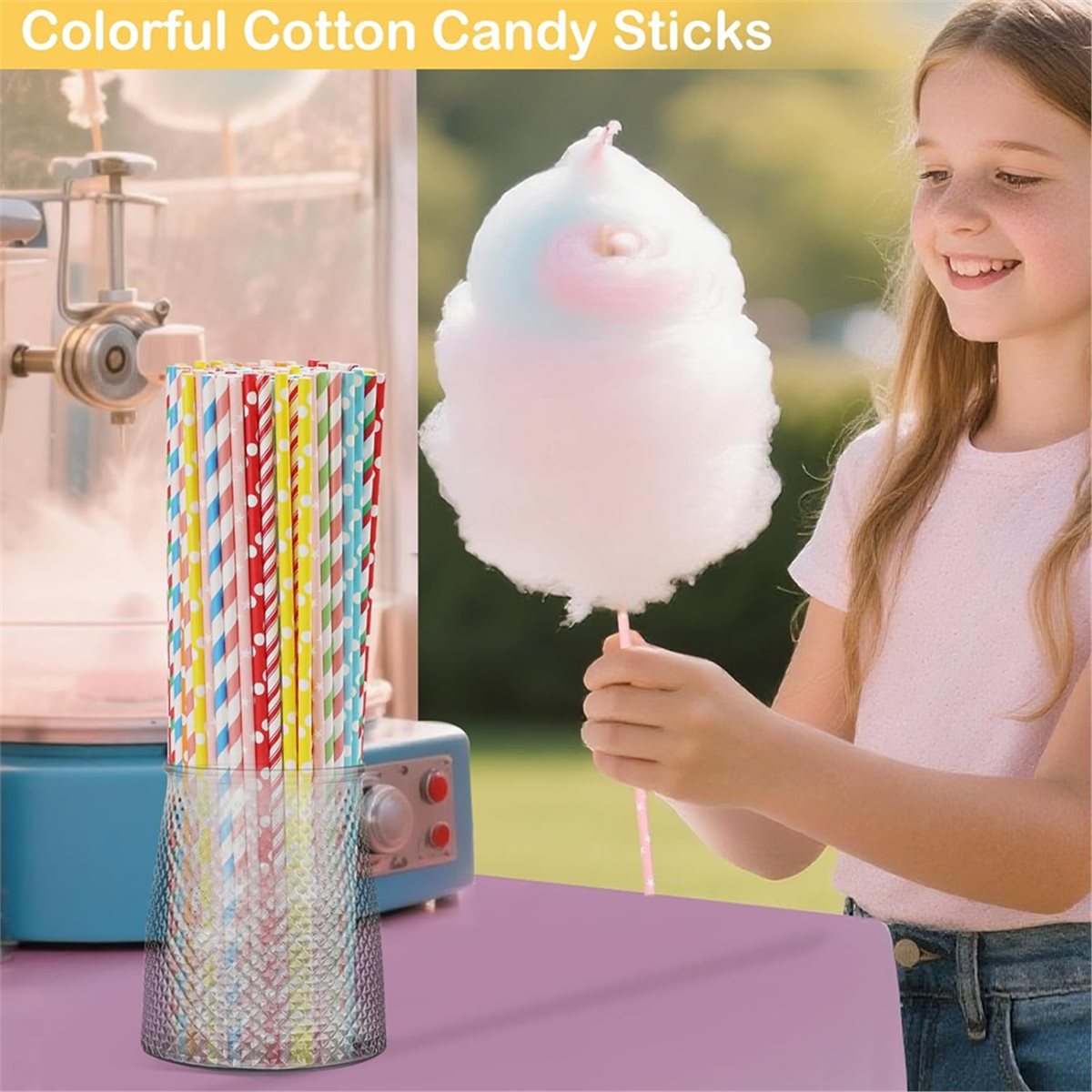 ABZT 200 Pieces Cotton Candy C - đánh giá và giá Cotton Candy Cone