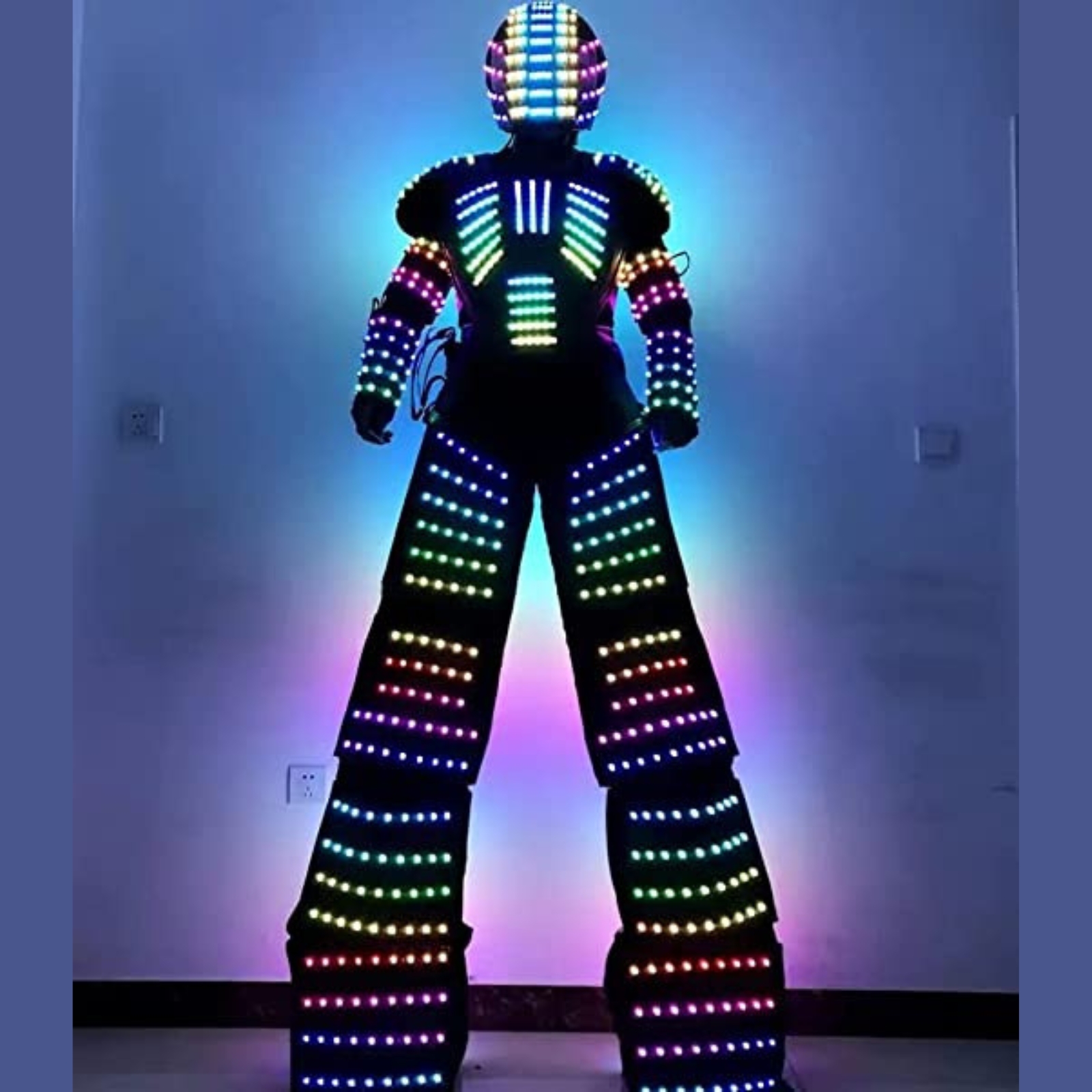 Adult LED Robot Costume Lumino - đánh giá và giá Event Party Dj