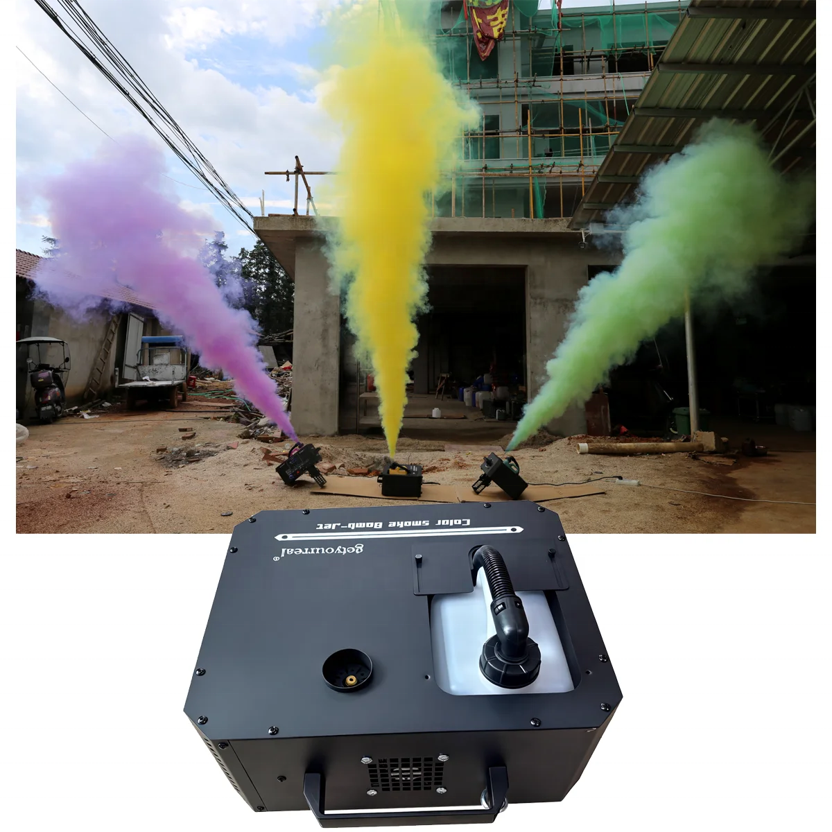 2000W DMX Color Smoke Jet Mach - đánh giá và giá Event Party Dj