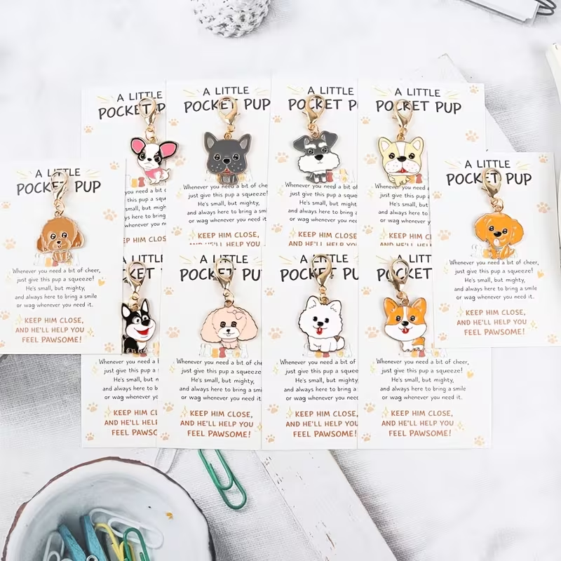 10 Cute Cartoon Puppy Keychain - đánh giá và giá Supply Event