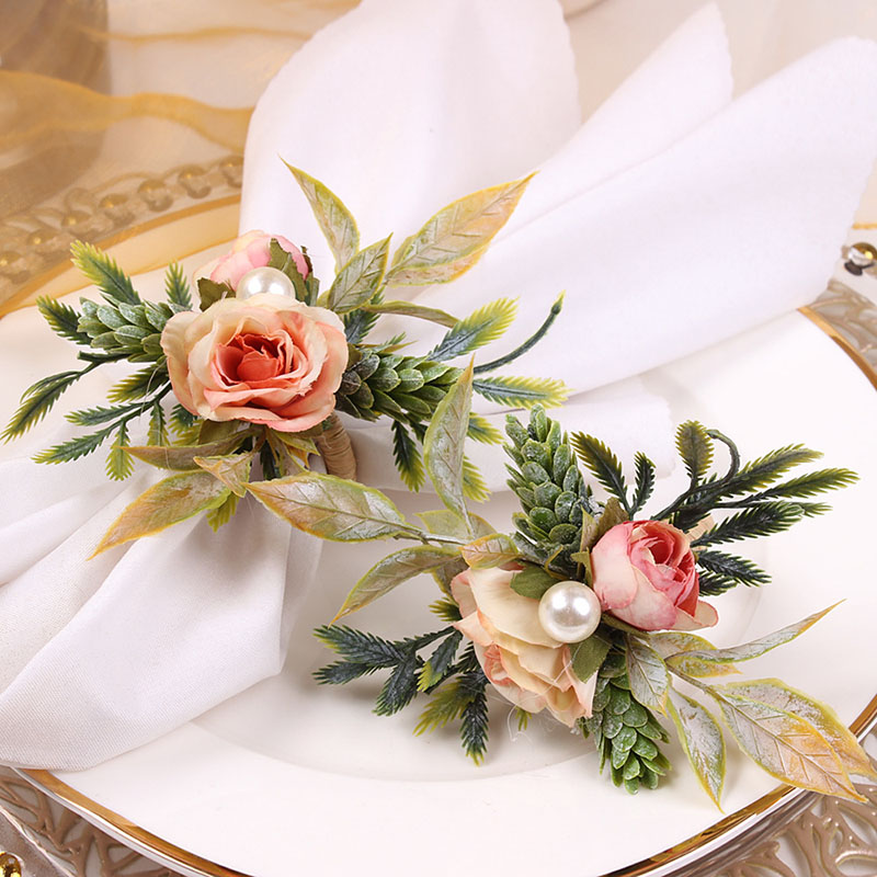 Napkin Rings Holder Rose & Pin - đánh giá và giá Party Event Supplier