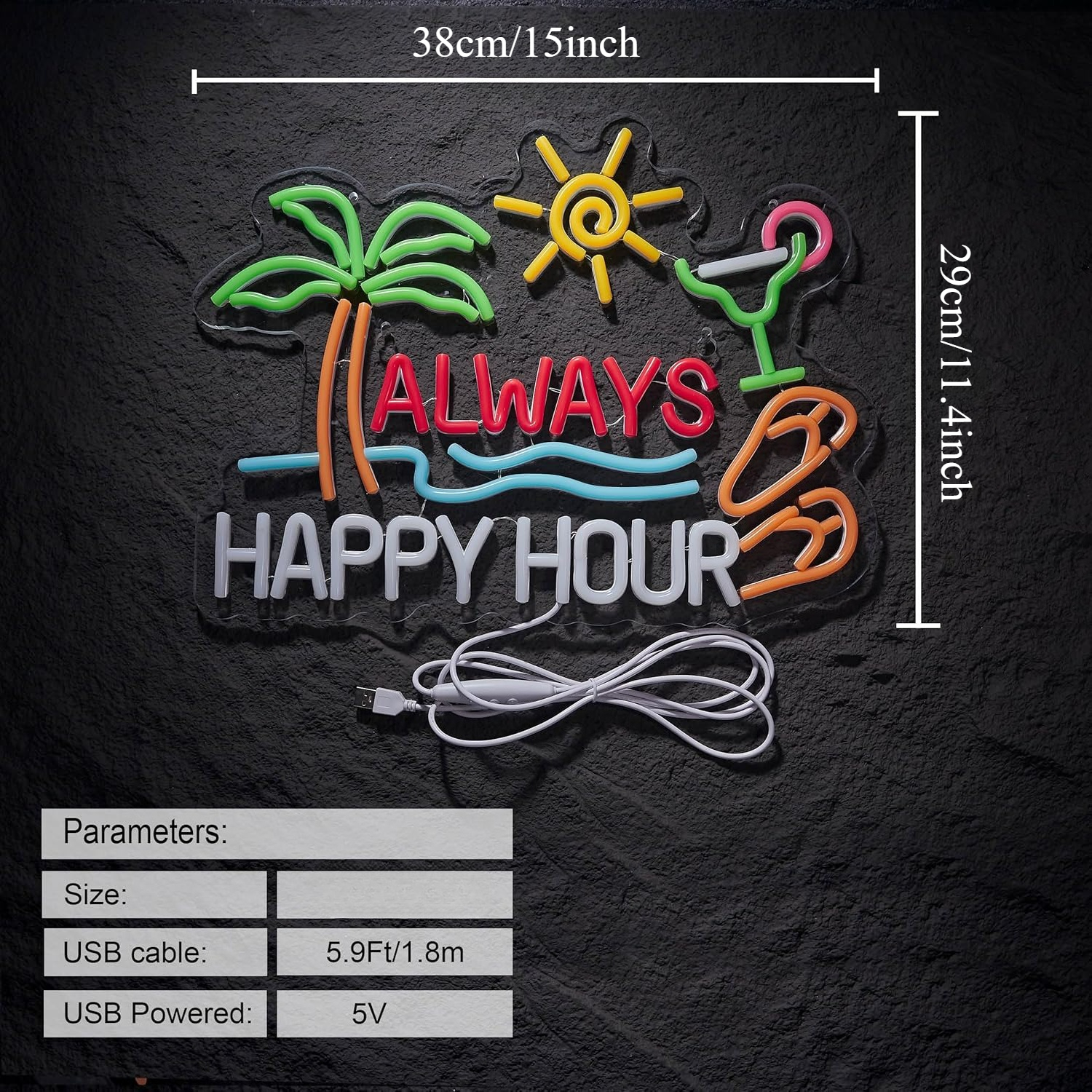 Always Happy Hour Beer Bar Neo - đánh giá và giá Neon Sign Party
