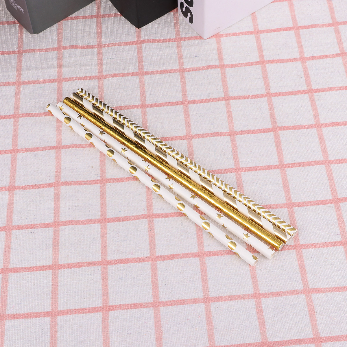 50Pcs Love Heart Paper Straws  - đánh giá và giá Paper Straw Color