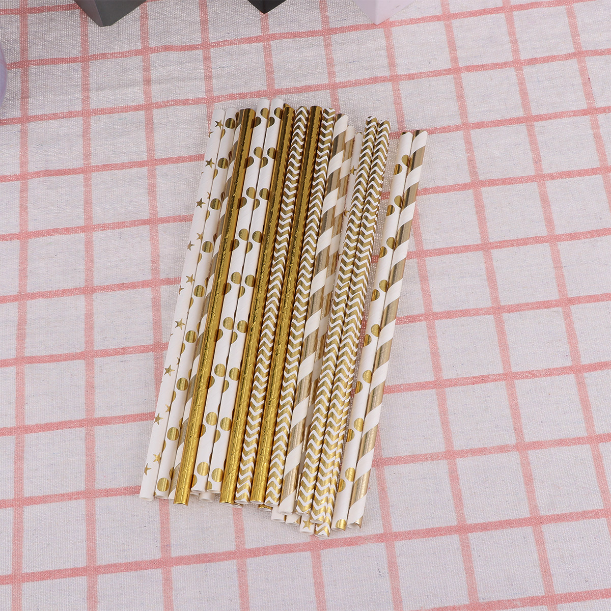 50Pcs Love Heart Paper Straws  - đánh giá và giá Paper Straw Color