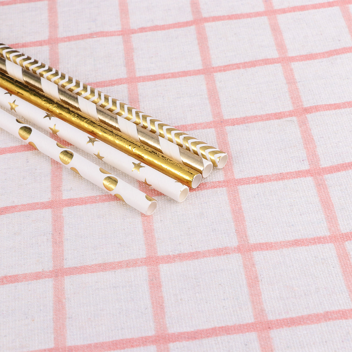 50Pcs Love Heart Paper Straws  - đánh giá và giá Paper Straw Color
