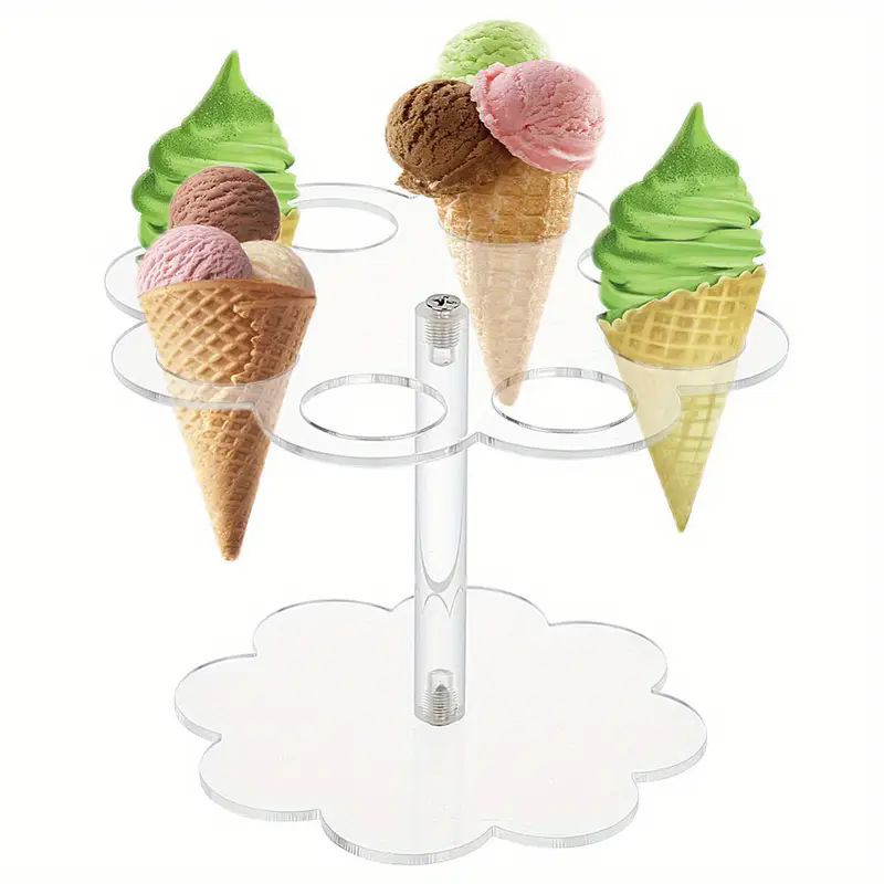 Ice Cream Cone Holder Acrylic  - đánh giá và giá Cotton Candy Cone