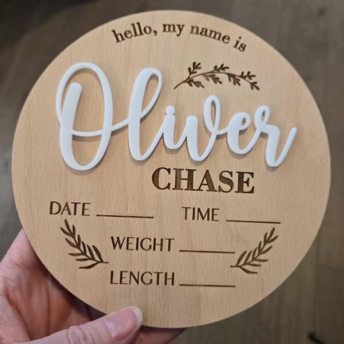 1Pc Custom Baby Announcement S - đánh giá và giá Eve Party
