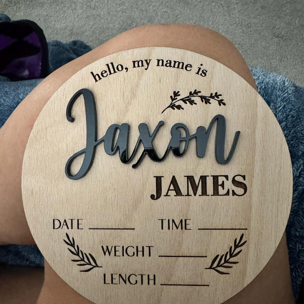 1Pc Custom Baby Announcement S - đánh giá và giá Eve Party