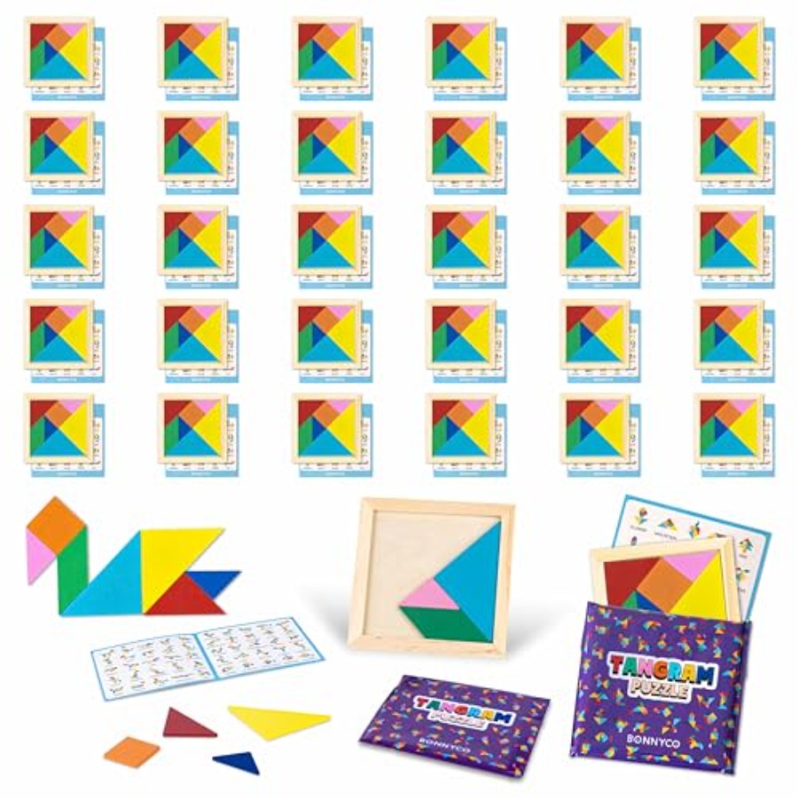 Tangram Puzzle Wooden Pack 30  - đánh giá và giá Party Favor Bag