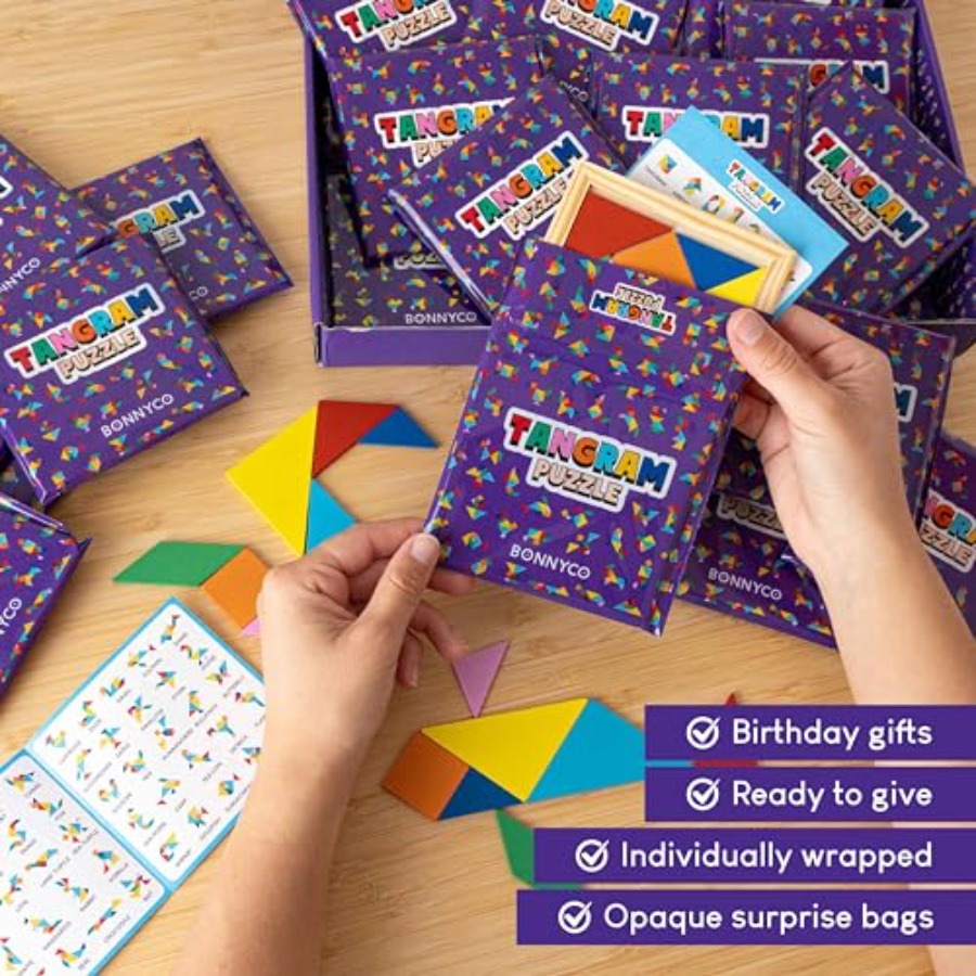 Tangram Puzzle Wooden Pack 30  - đánh giá và giá Party Favor Bag