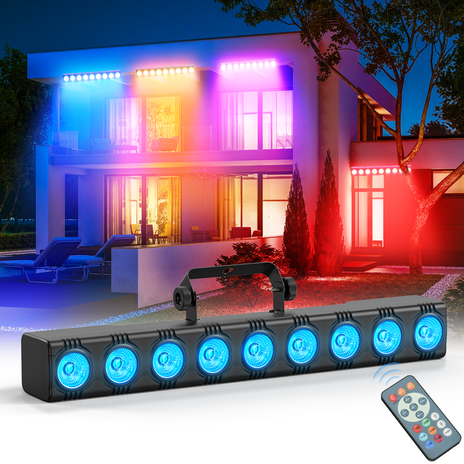 36W RGB Wall Washer Flood Ligh - đánh giá và giá Event Party Dj