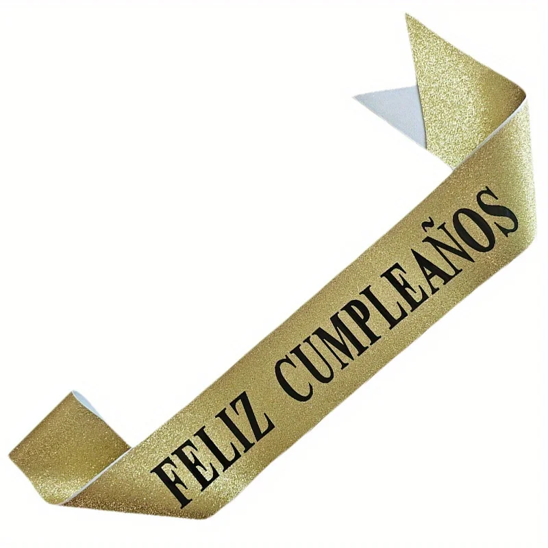 Gold Glitter Feliz Cumpleaños  - đánh giá và giá Birthday Sash Glitter