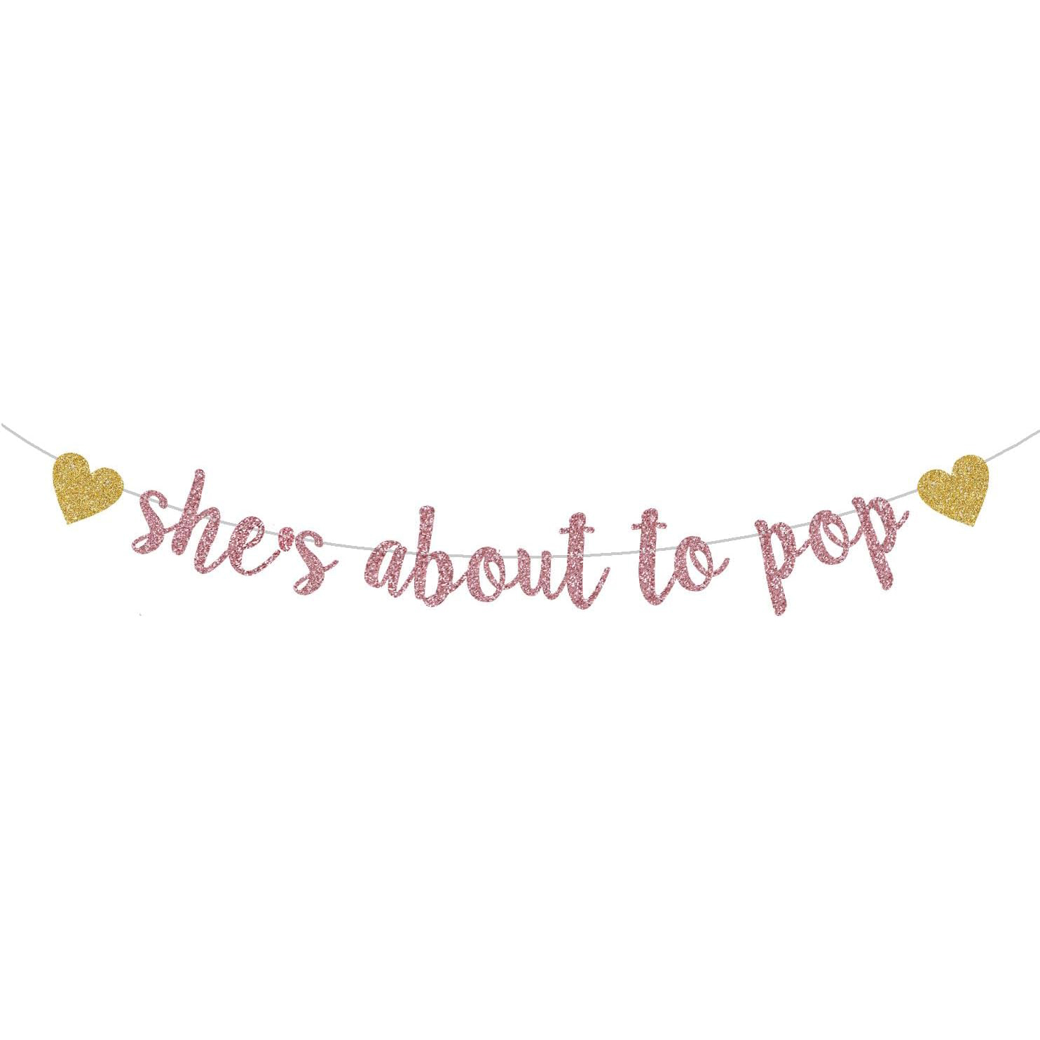 She's About to Pop Banner,Rose - đánh giá và giá Party Banner Gold