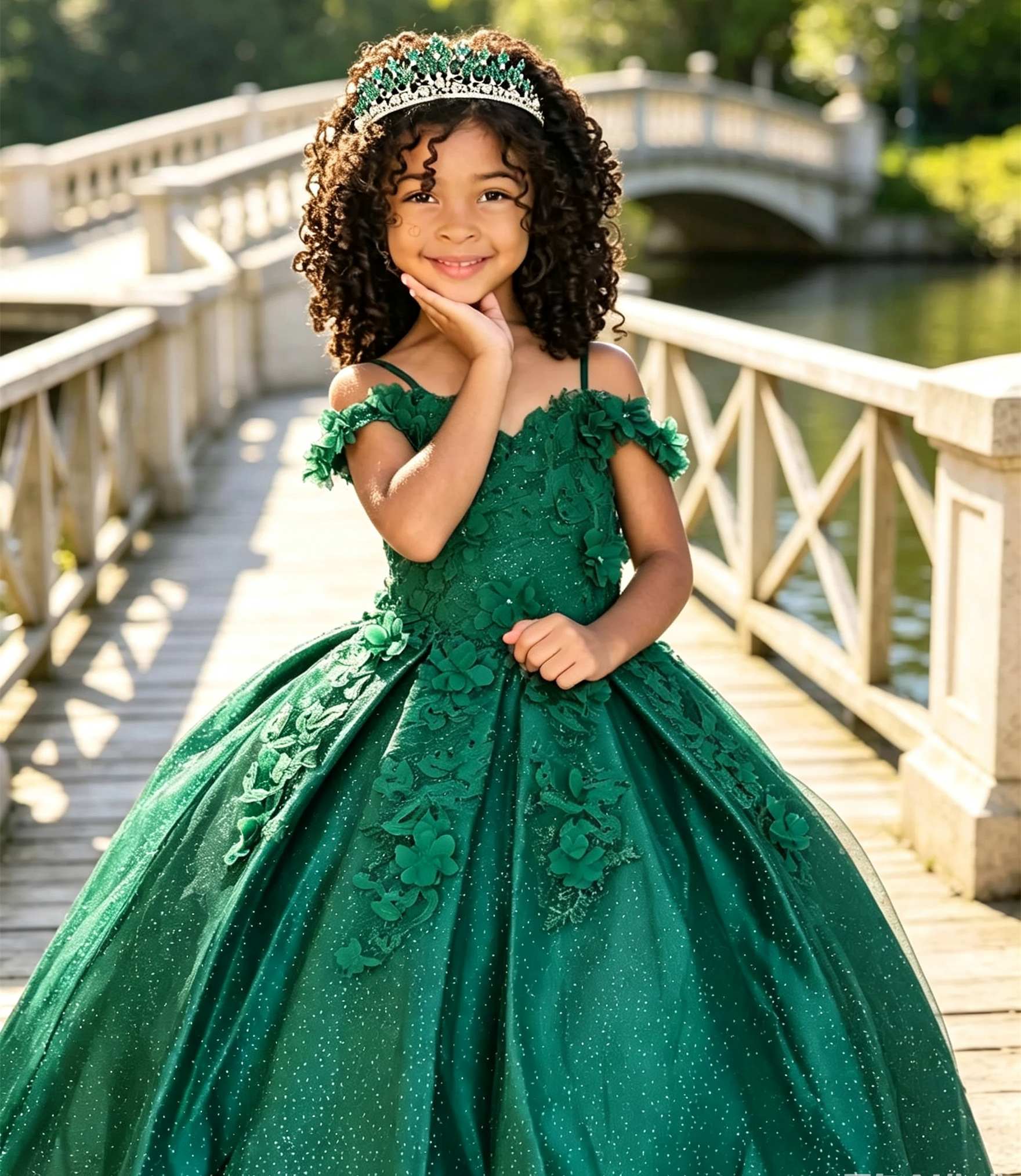 Glitter Flower Girl Dresses Fo - đánh giá và giá Birthday Sash Glitter