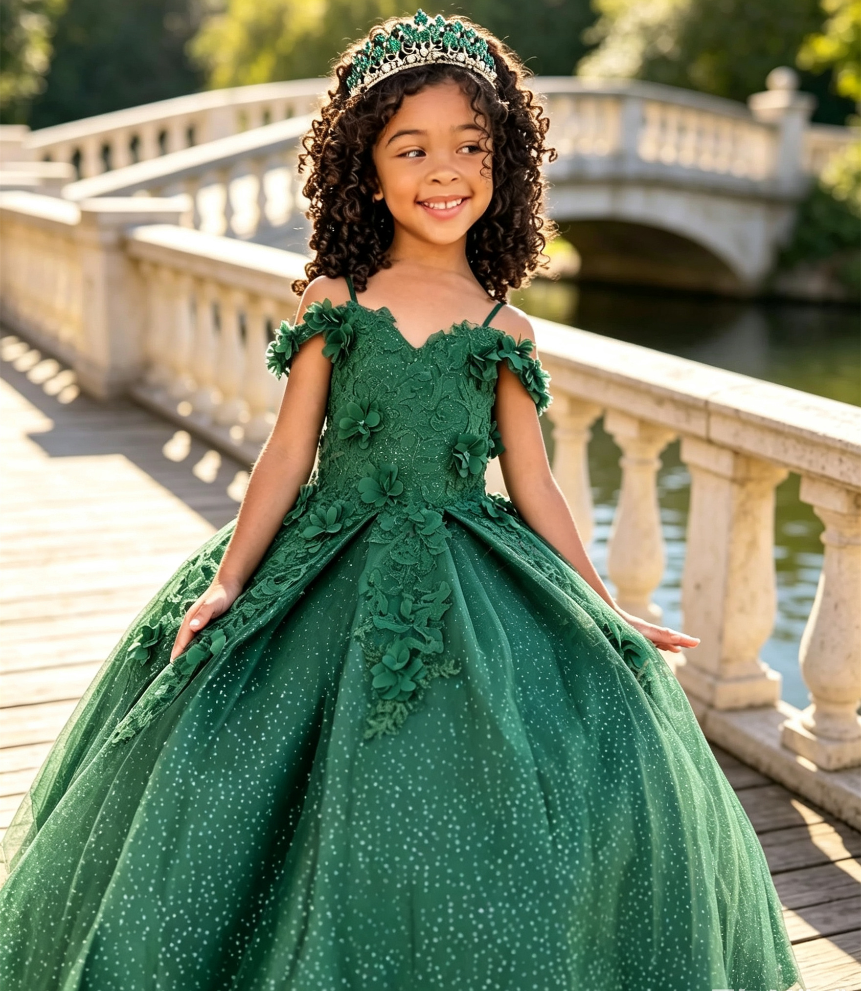 Glitter Flower Girl Dresses Fo - đánh giá và giá Birthday Sash Glitter