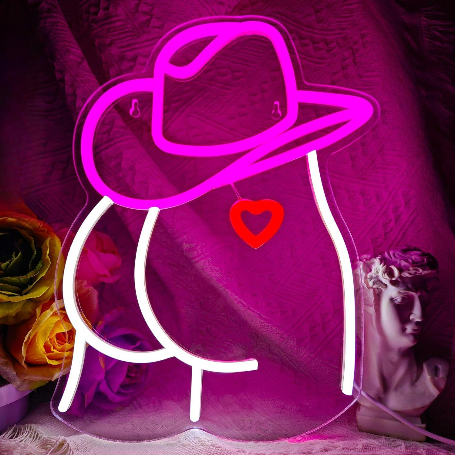 Cowgirl Neon Sign Dimmable LED - đánh giá và giá Neon Sign Party