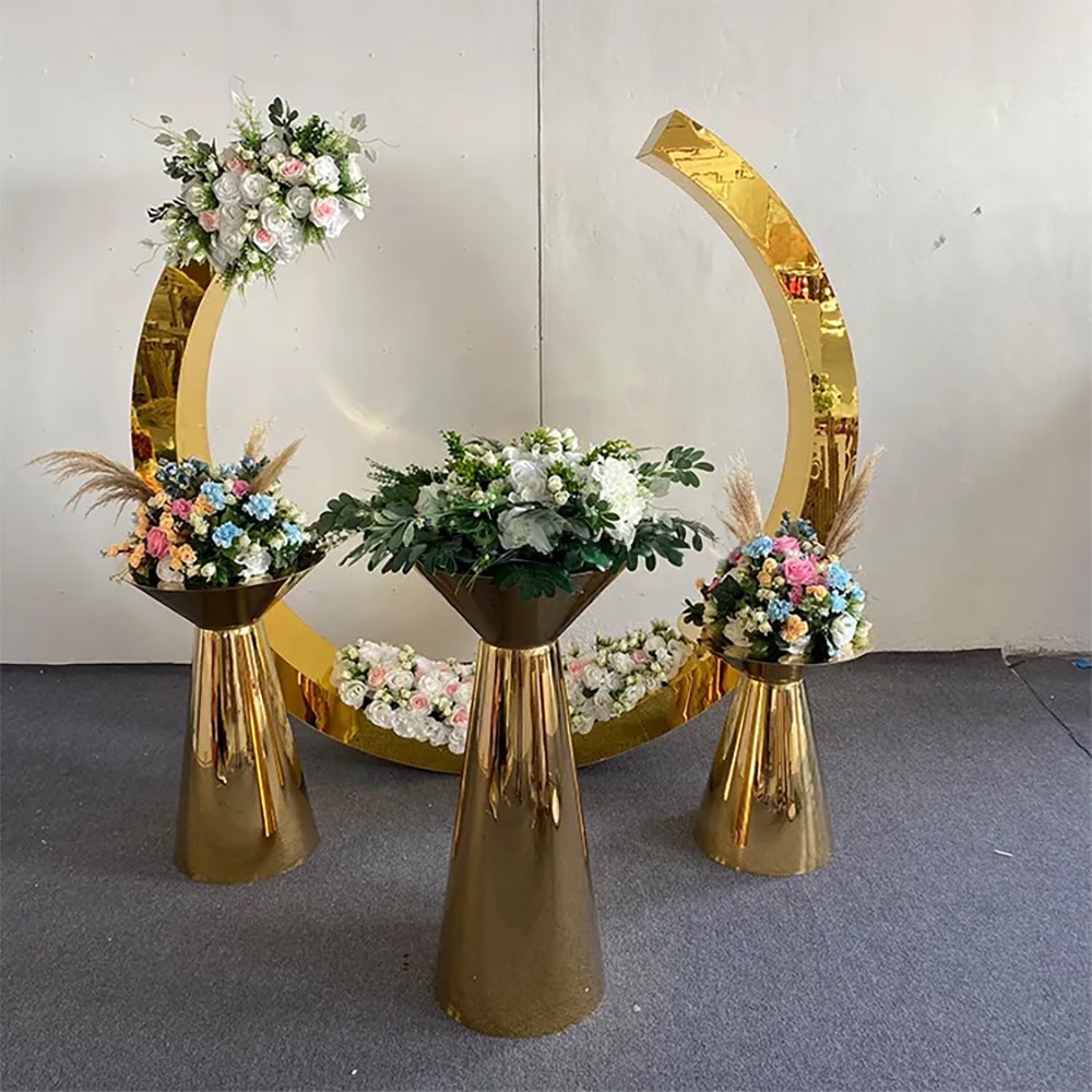 Hot Sale Gold Trim Flower Acry - đánh giá và giá Party Event Supplier