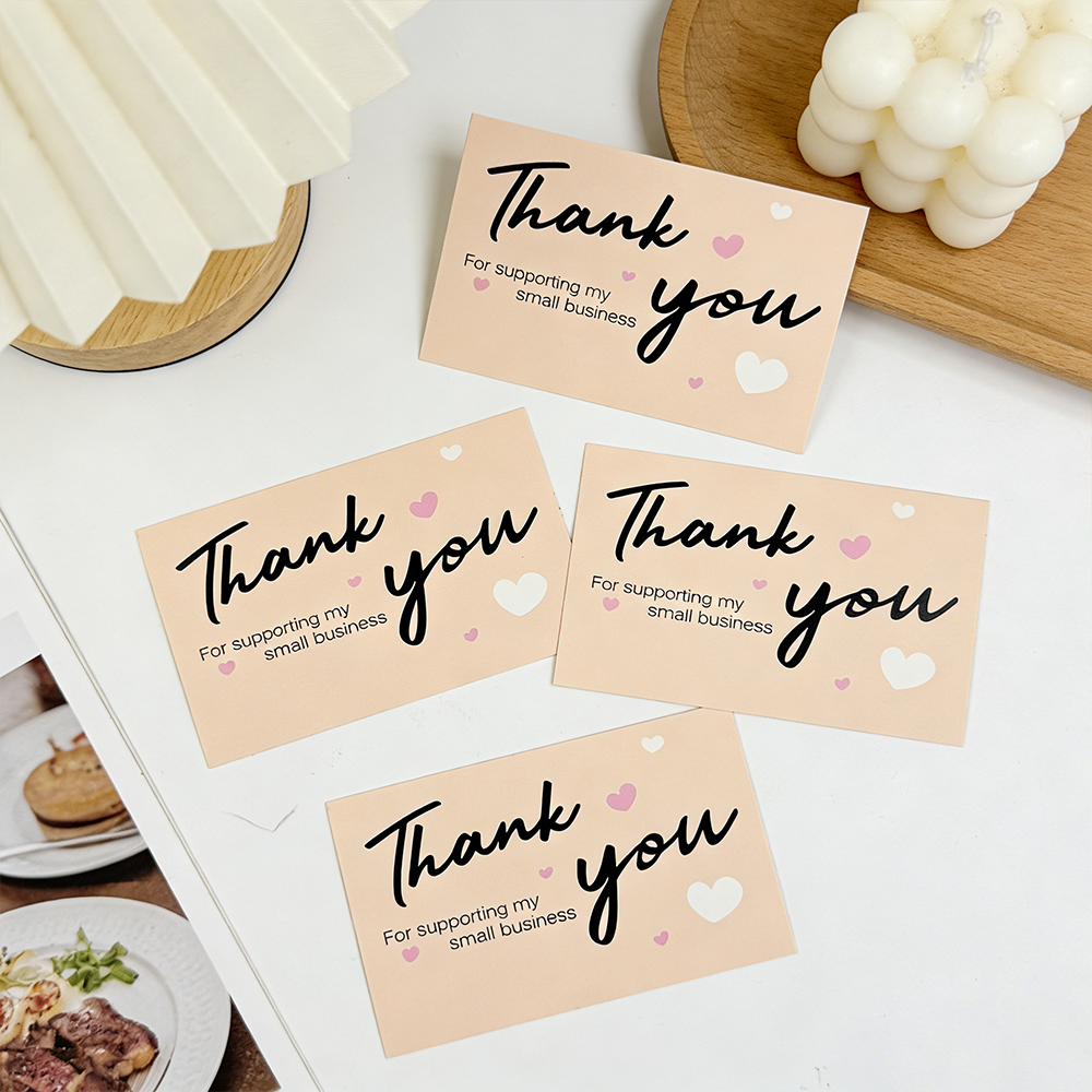 50/100pcs Thank You Cards, for - đánh giá và giá Party Event Supply Store