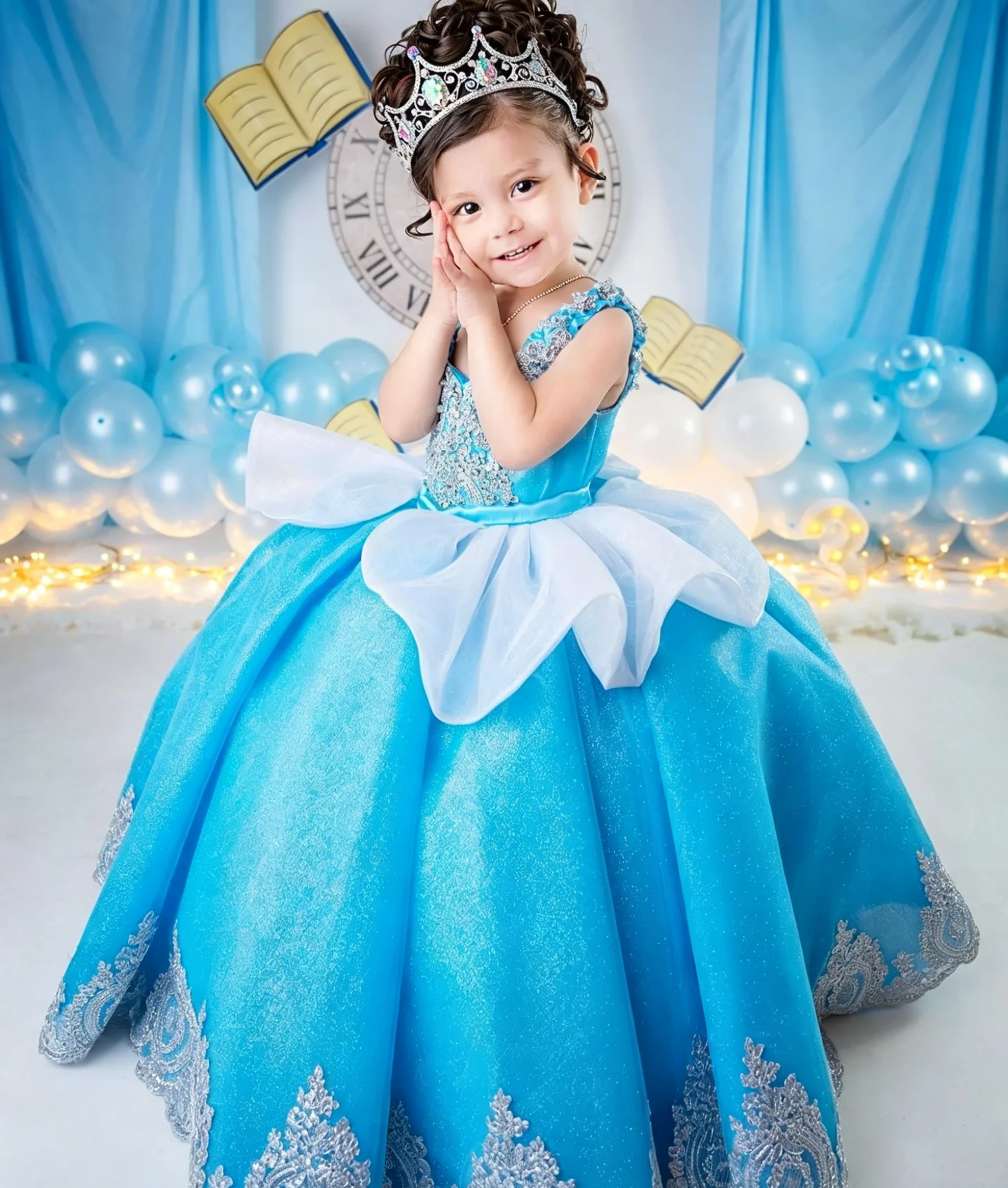 Custom Luxury Dress FlowerGirl - đánh giá và giá Birthday Sash Glitter