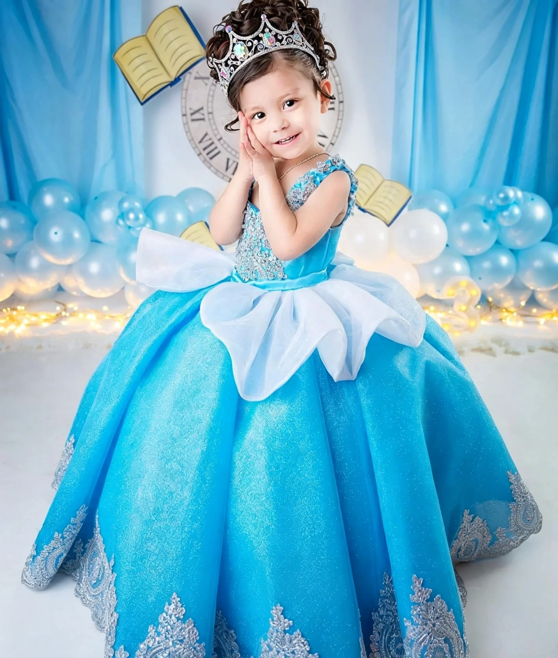 Custom Luxury Dress FlowerGirl - đánh giá và giá Birthday Sash Glitter