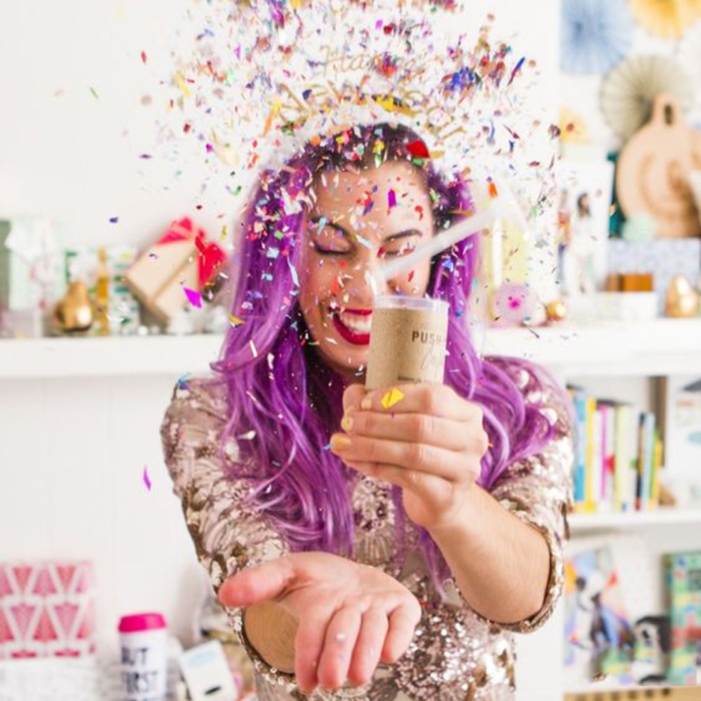 1Pcs Round Push Up Confetti Po - đánh giá và giá Confetti Cannon Tube