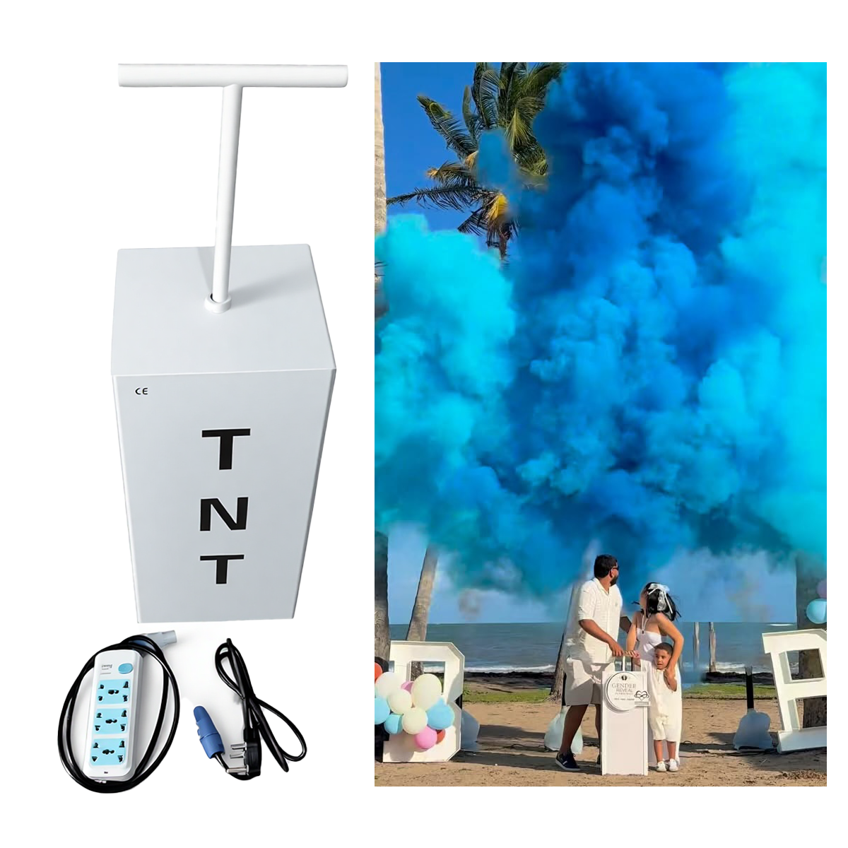 Tnt Gender Reveal Machine Kit  - đánh giá và giá Confetti Cannon Tube