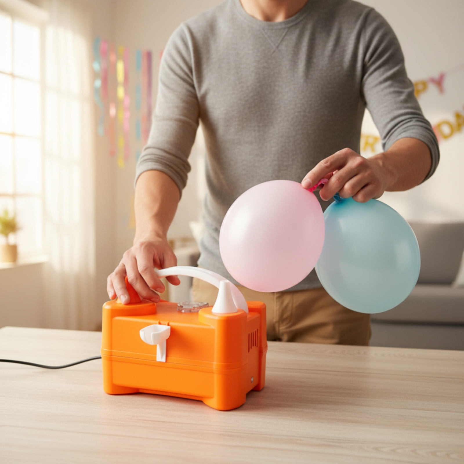 Electric Balloon Pump Dual Noz - đánh giá và giá Balloon Pump Hand