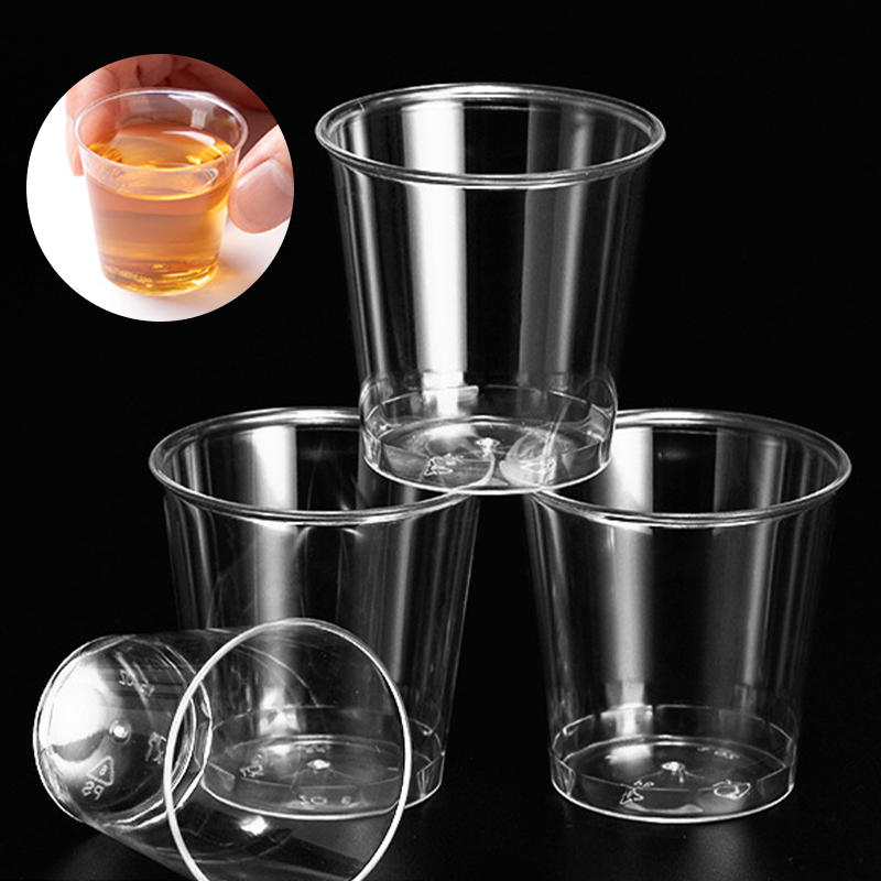 50PCS Mini Clear Plastic Dispo - đánh giá và giá Plastic Cup 50Pcs
