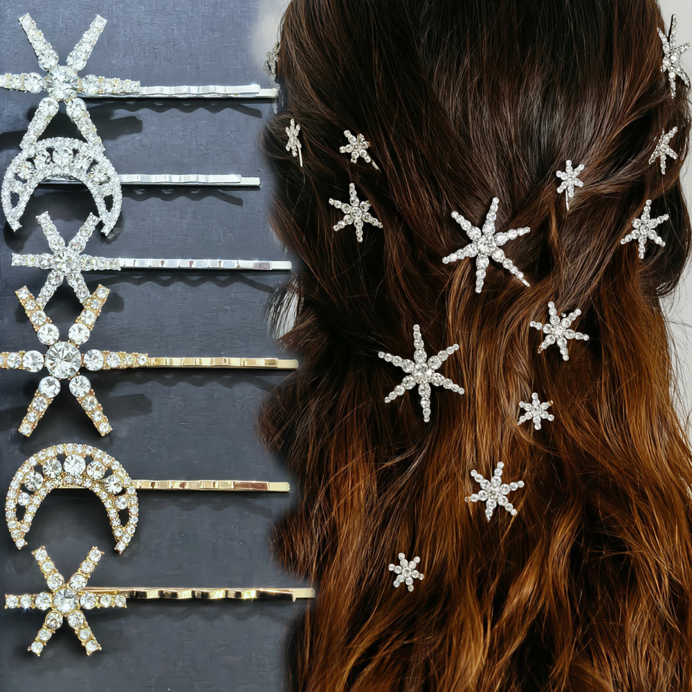 3/4 pcs set Crystal Star Hairp - đánh giá và giá Event Suppliers