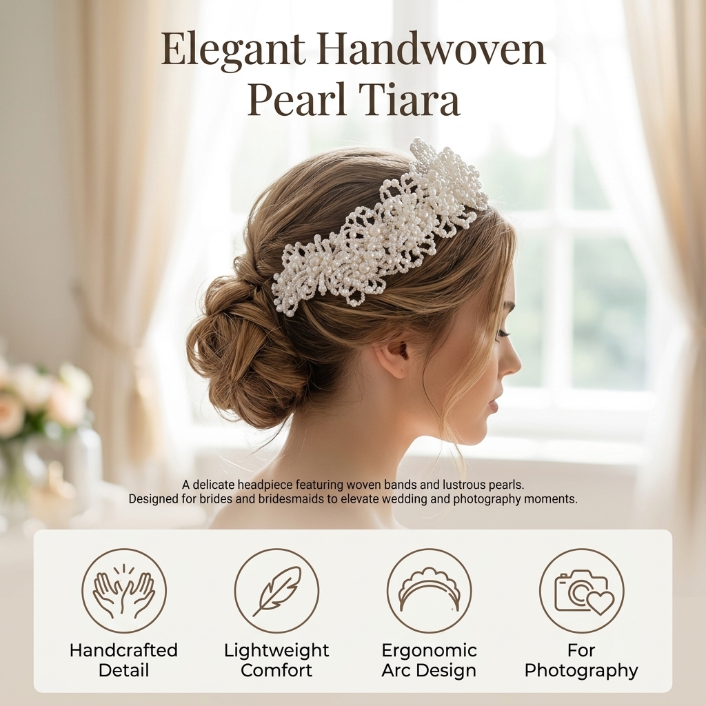 Pearl Crown Headpiece For Wedd - đánh giá và giá Event Suppliers