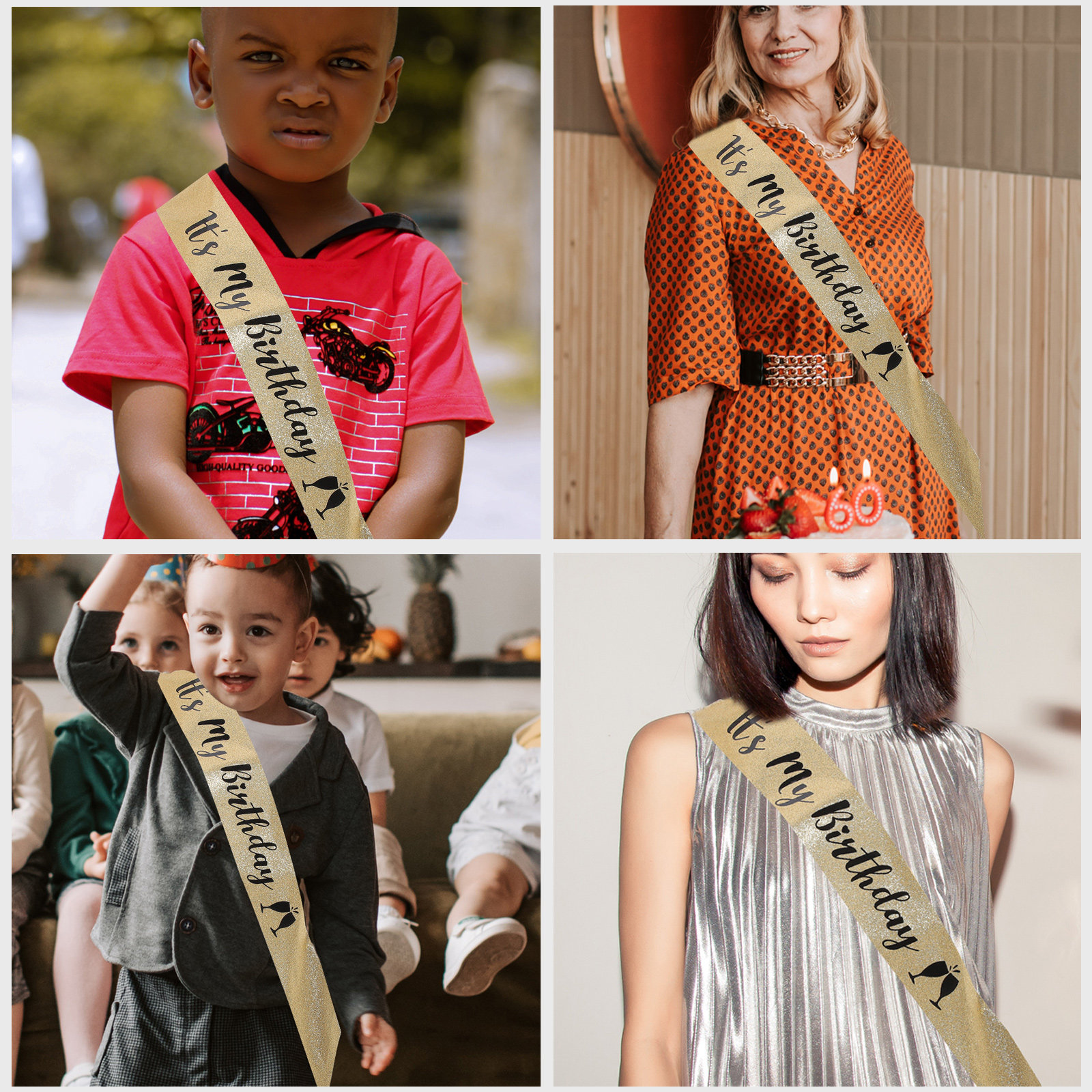 1Pcs Birthday Party Sash Glitt - đánh giá và giá Birthday Sash Glitter