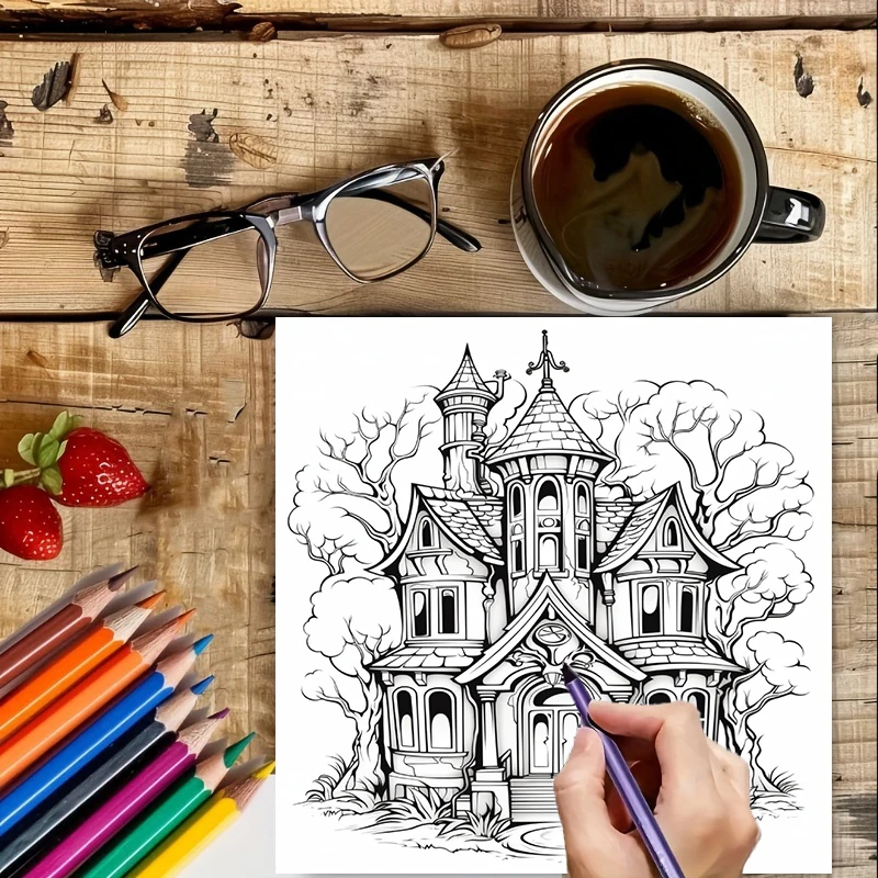 Haunted House Coloring Book fo - đánh giá và giá Supply Event