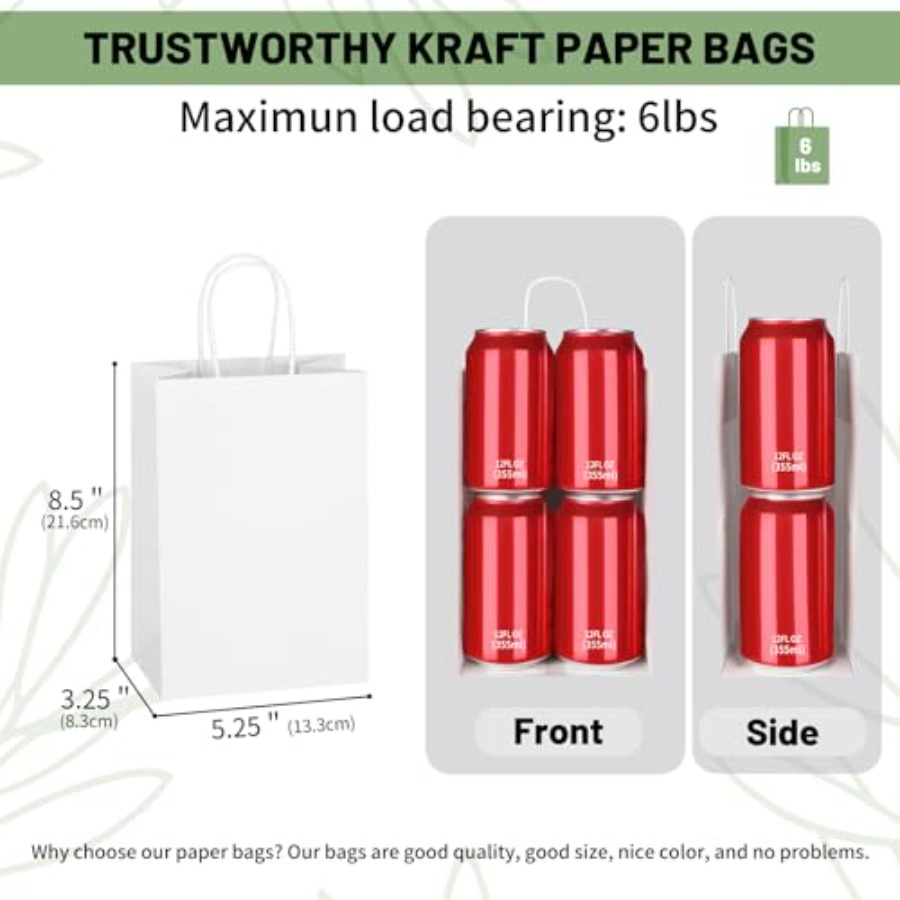 100 Pack 5.25x3.25x8.5 Inch Sm - đánh giá và giá Party Favor Bag