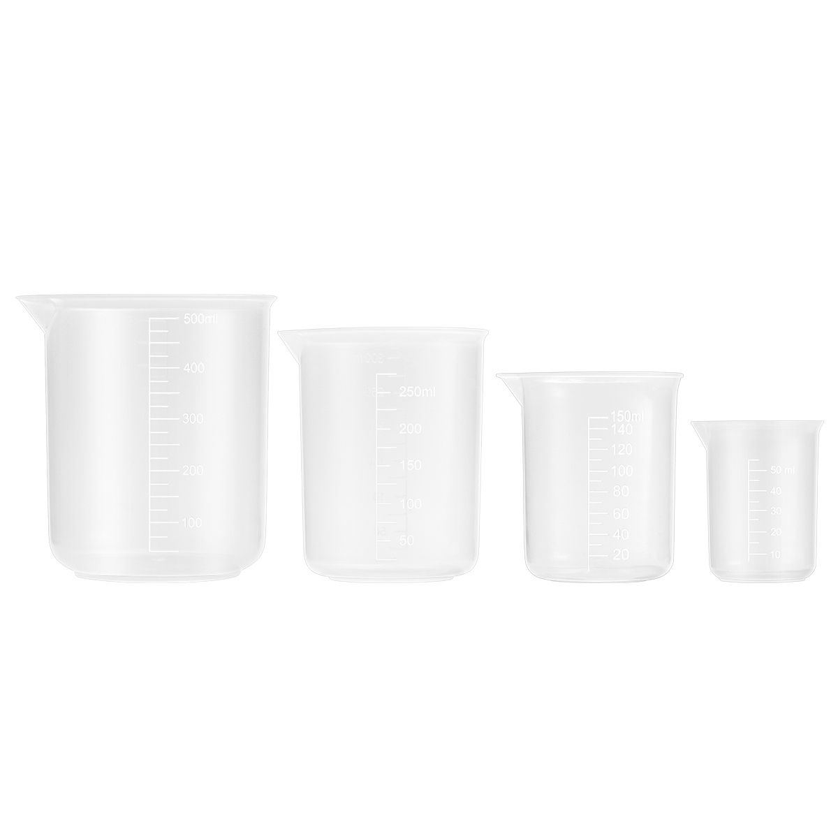 4pcs 50Ml 150Ml 250Ml 500Ml Pl - đánh giá và giá Plastic Cup 50Pcs