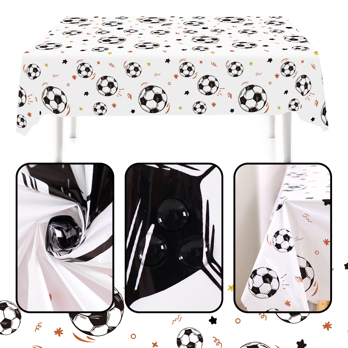 183x137cm Soccer Theme Disposa - đánh giá và giá Table Cloth Disposable