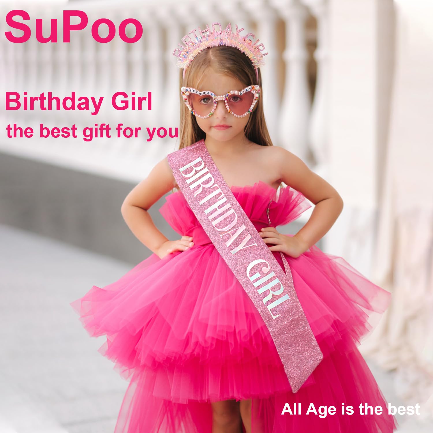 Birthday Girl Headband Sash Su - đánh giá và giá Birthday Sash Glitter